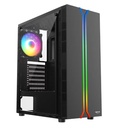 Case Gaming VektorTech EZQ1 Media Torre Vidrio Templado ATX Negro (Sin Fuente)