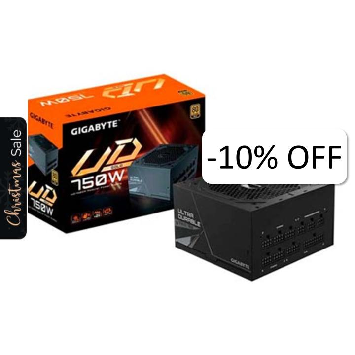 Fuente de Poder 750W Gigabyte UD750GM 80 Plus Oro