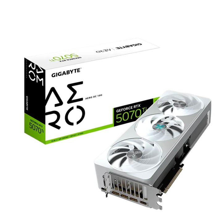 Tarjeta de Video 16GB GDDR7 Gigabyte GeForce RTX 5070 Ti Aero OC DP HDMI PCIe 5.0