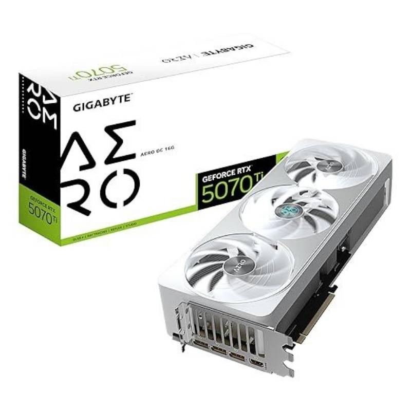 Tarjeta de Video 16GB GDDR7 Gigabyte GeForce RTX 5070 Ti Aero OC DP HDMI PCIe 5.0