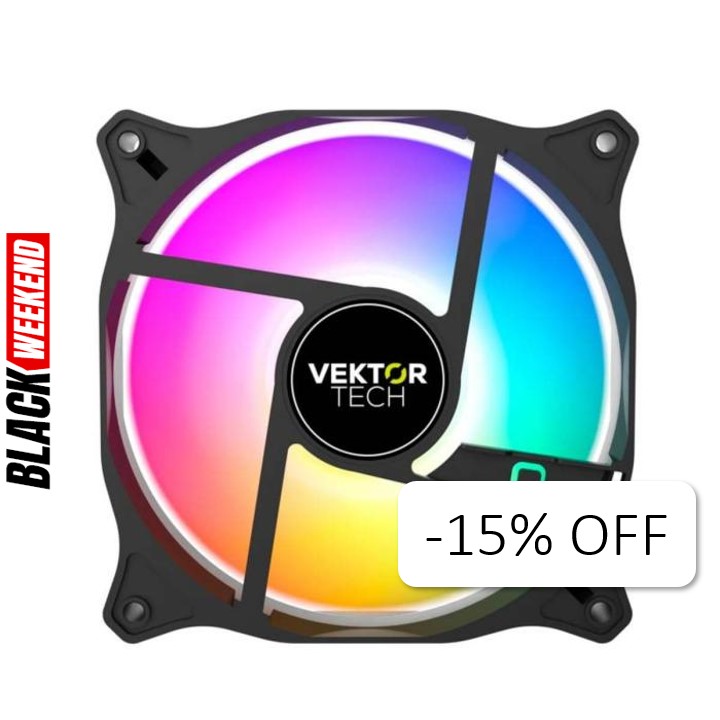Ventilador VektorTech CF-A13 120mm ARGB Bulk