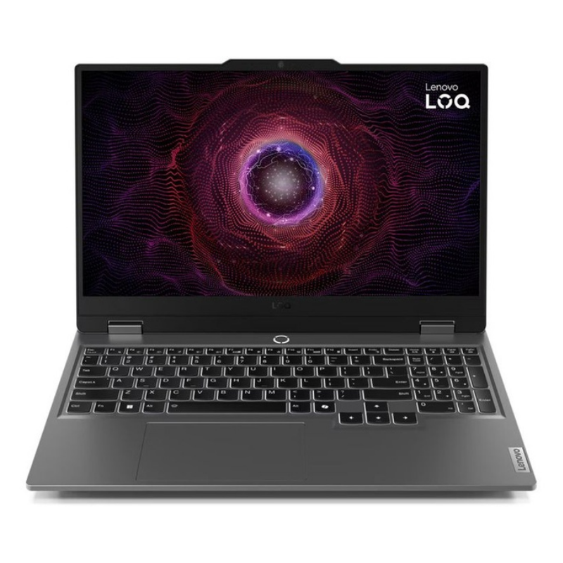 Laptop Lenovo LOQ 15.6" RYZEN 7 7435HS 16GB RAM 512GB SSD Geforce RTX 4070 8GB Gris W11 Home Teclado Ingles