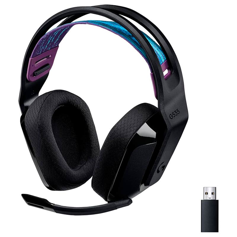 Audífonos inalámbricos Logitech G G535 LIGHTSPEED estéreo 40 mm con micrófono Negro