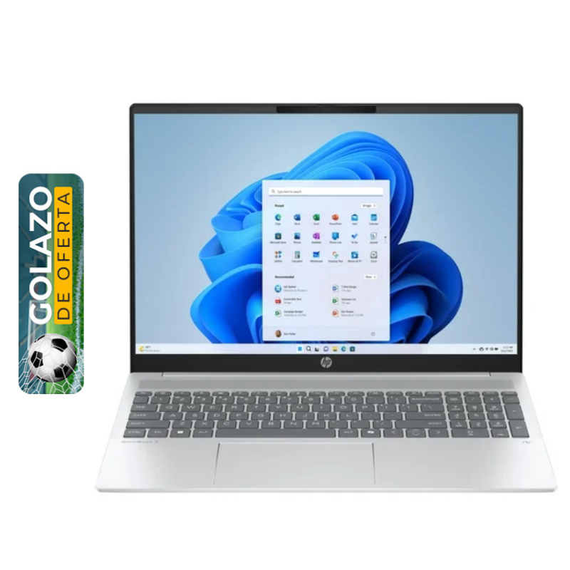 Laptop HP OmniBook 5 16" Touchscreen Intel Core Ultra 7 255U 16GB RAM 1TB SSD Intel Graphics W11 Home Plateada Teclado Ingles