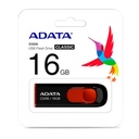 Memoria USB ADATA 16GB Ac008-16G-Rkd 2.0 Negro Rojo