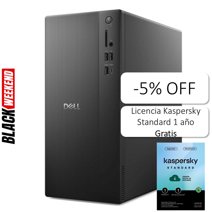 Computadora Dell ECT Intel Core Ultra 5 225 8GB RAM 512GB SSD W11 Home Inglés