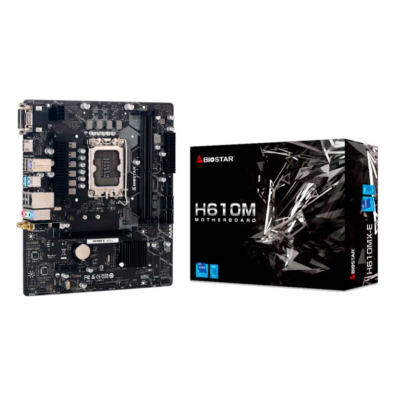Motherboard Biostar H610MX-E LGA1700 12th, 13th & 14th Gen 2xDDR4 Micro-ATX Open box