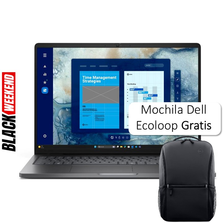 Laptop Dell Pro 16" Intel Core 5-120U 16GB RAM 512GB SSD W11 Pro Teclado Español