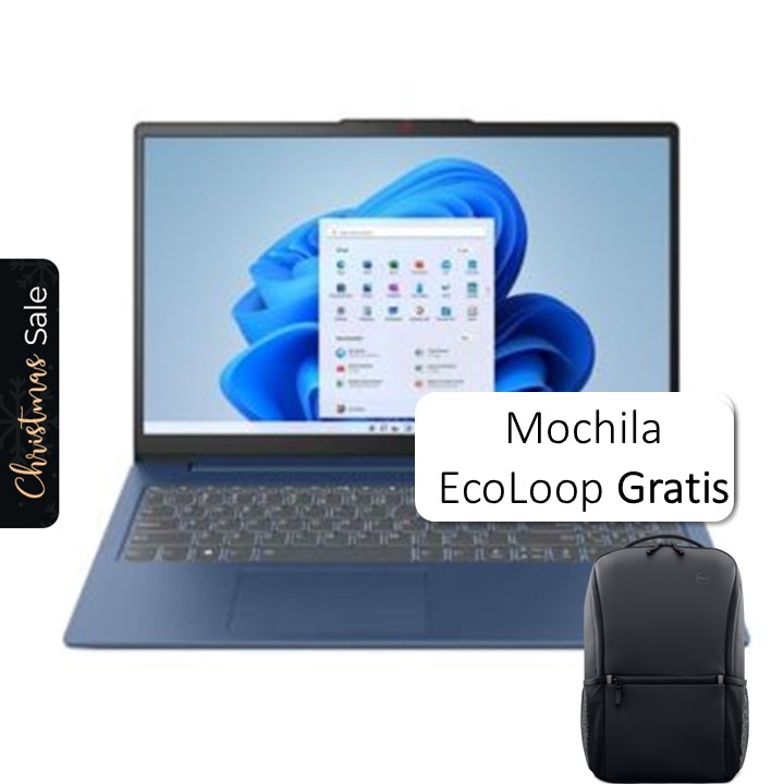 Laptop Lenovo IdeaPad Slim 3 15.6" Ryzen 7 5825U 16GB RAM 512GB SSD Azul Windows 11 Home Teclado Español