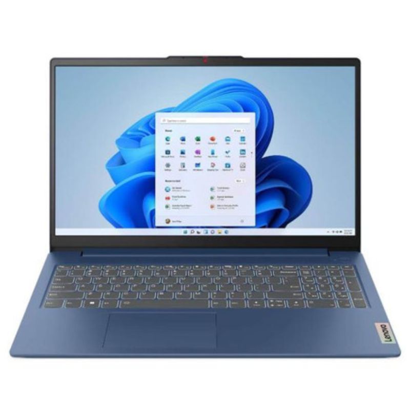 Laptop Lenovo IdeaPad Slim 3 15.6" Ryzen 5 7520U 8GB RAM 512GB SSD Azul Escarcha W11 Home Teclado Español