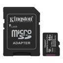 Memoria micro SD Kingston 64GB Canvas Select Plus Clase 10 100Mbps