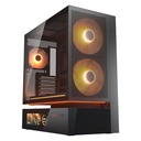 Case Gaming Cougar CFV235 Mesh Vision Media Torre ATX Negro (Sin Fuente)