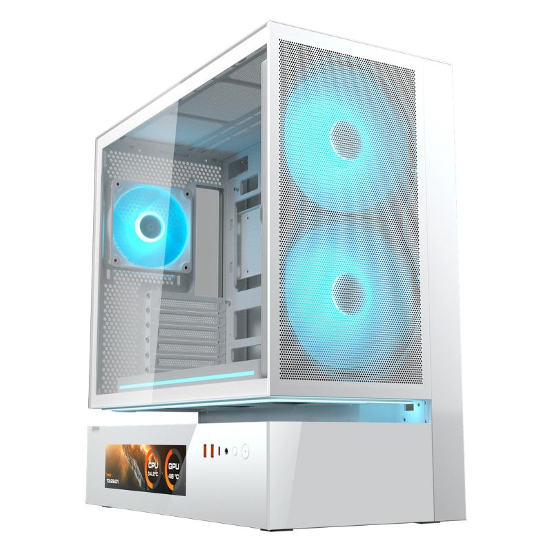 Case Gaming Cougar FV235 Mesh Vision Media Torre ATX Blanco (Sin Fuente)