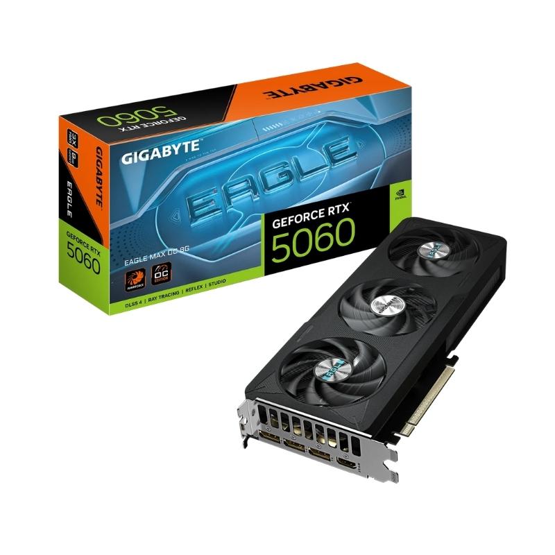 Tarjeta de Video 8GB GDDR7 Gigabyte EAGLE MAX OC GeForce RTX 5060 HDMI DP PCIe 5.0