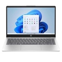 Laptop HP 14" Core i3-1315U 8GB RAM 512GB SSD W11 Plateada Teclado Español