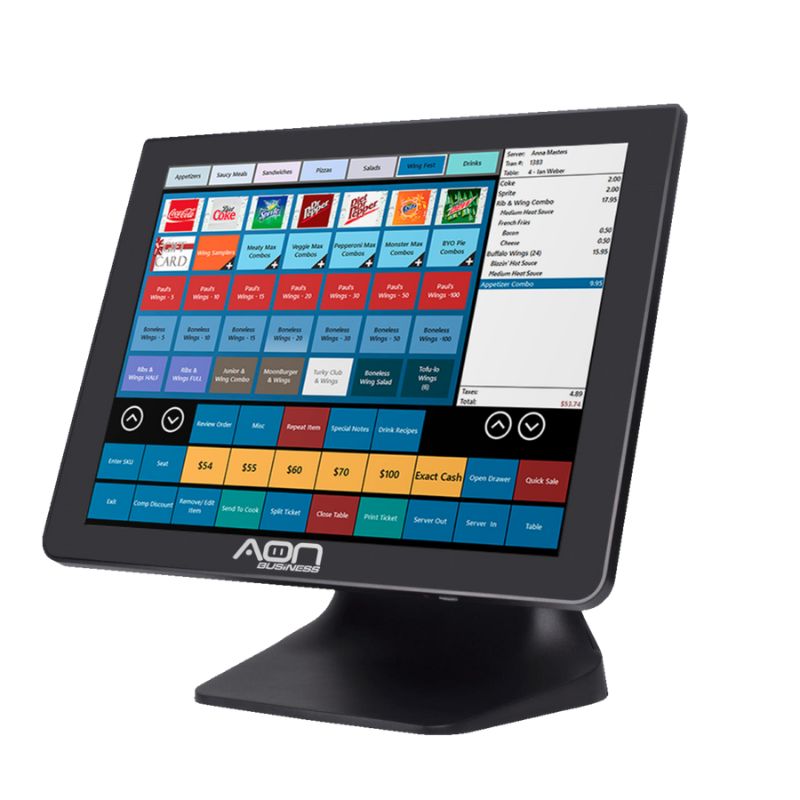 Computadora AIO AON ALLMAX-600W 15" Touch Intel Core i5-6360U 8GB RAM 128GB SSD Negro Windows 10 Pro