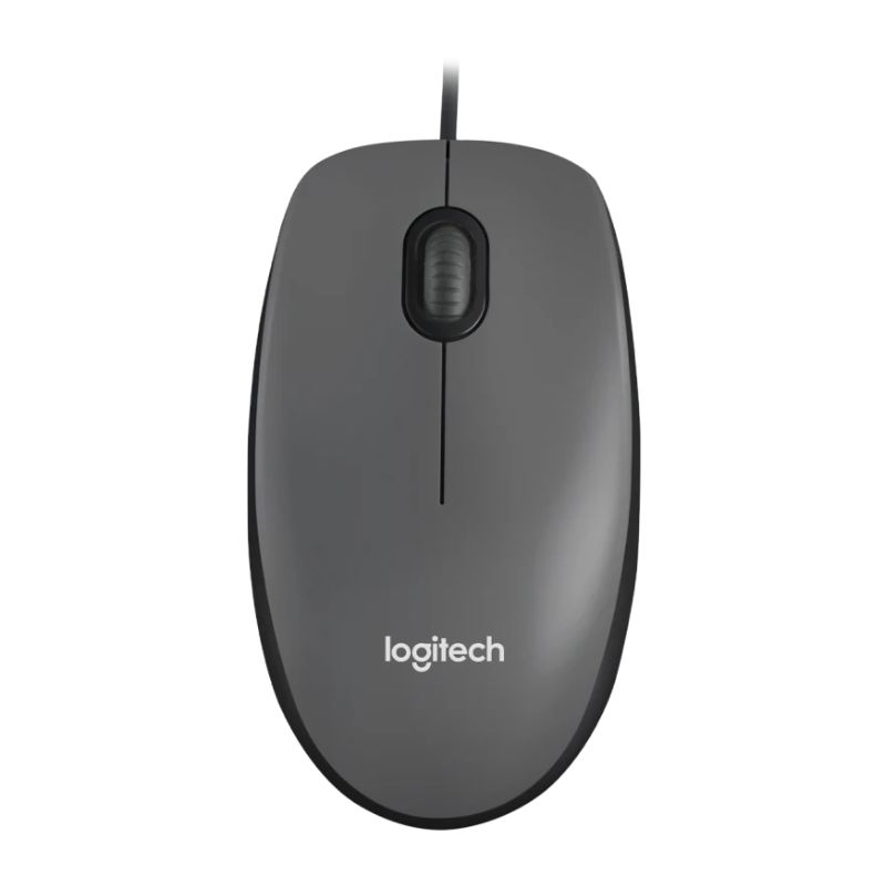 Mouse Alámbrico Logitech Óptico M100 1000DPI Gris