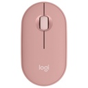 Mouse Inalámbrico Bluetooth Logitech Pebble 2 M350s Óptico 4000DPI Rosado
