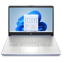 Laptop HP 14-DQ6102 14" Intel N150 4GB RAM 128GB UFS Intel Graphics W11 Home Azul Cielo Teclado Inglés