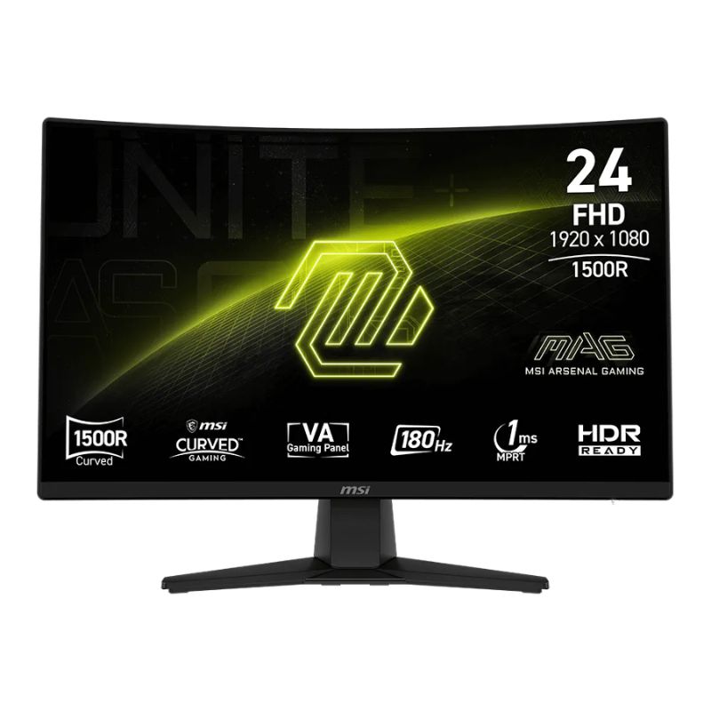 Monitor 24" MSI Gaming MAG 242C FHD VA Curvo 1920x1080 180Hz HDMI DP