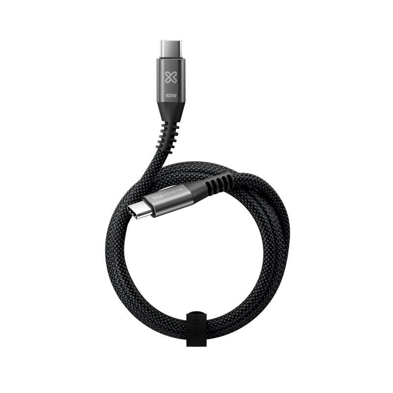 Cable USB-C a USB-C Klip Xtreme KAC-550-6FT 1.8 Metros Negro