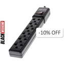 Regleta Forza Negra 6 Tomas