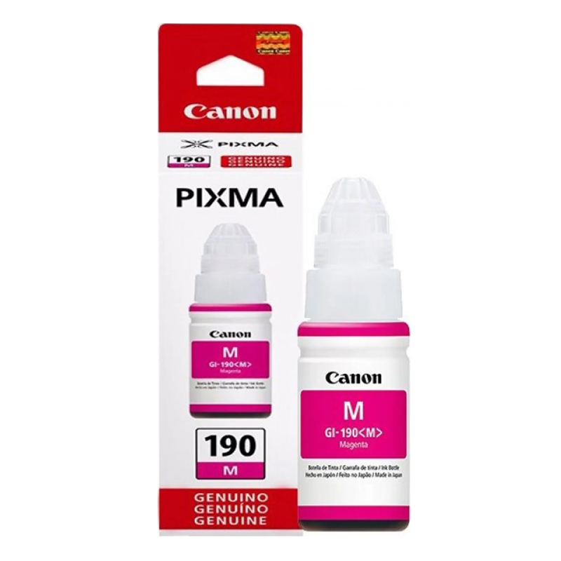 Botella de Tinta Canon GI-190M Magenta 70ml