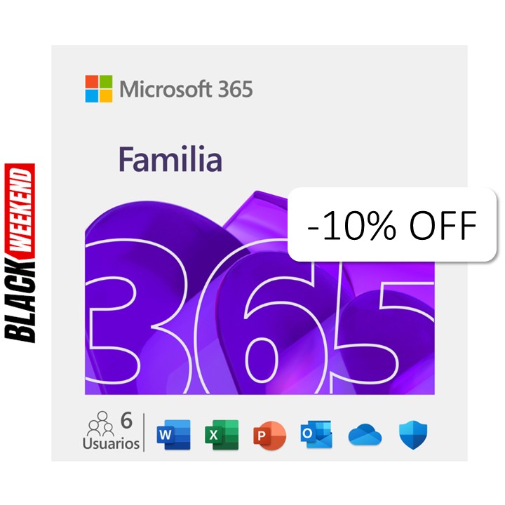 Licencia de Microsoft 365 Familia ESD 1 Año ***FISICA***