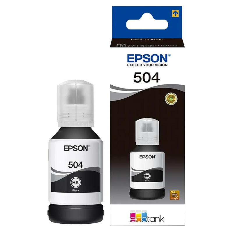 Botella de Tinta Epson T504 Negro 127ml