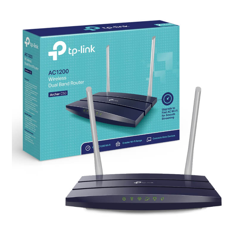 Router TP-Link Archer C50 AC1200 Doble Banda 867Mbps