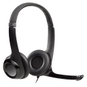 Audifonos tipo Headset Logitech H390 USB con Micrófono Negro