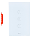 Interruptor Inteligente para Cortinas VTA Connect IOT Touch Smart Home Wi-Fi