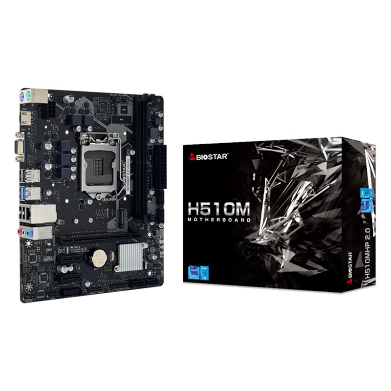 Motherboard Biostar H510MHP 2.0 Socket LGA1200 11th y 10th Gen 2xDDR4 Micro-ATX