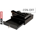 Cash Drawer AON CDK-45B para Billetes y Monedas Negro