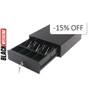 Cash Drawer AON CDK-34 para Billetes y Monedas Negro