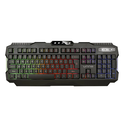 Teclado Gaming Alámbrico Unno Tekno Brave USB Negro Ingles