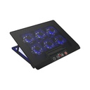Base de enfriamiento Xtech XTA-161 para laptop hasta 17" con 6 ventiladores y LED azul
