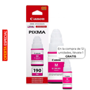 Botella de Tinta Canon GI-190M Magenta 70ml